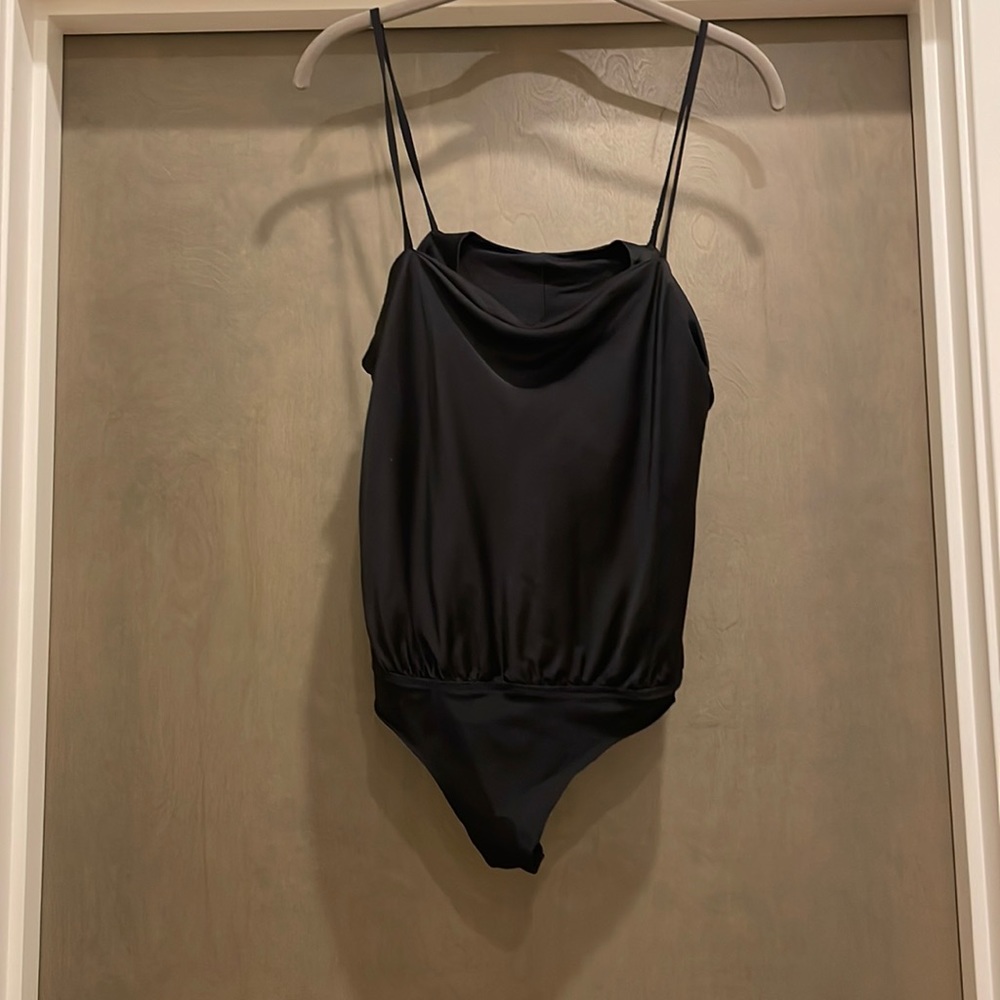 Black bodysuit.